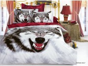 Комплект постельного белья Siberian Wolf сатин 3D
