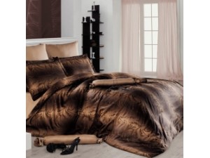 Комплект постельного белья из сатина ANTIQUE (шоколад) 