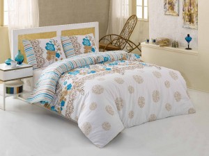 Комплект постельного белья Flores turquoise