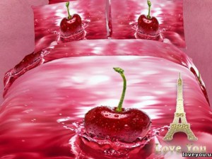 Комплект постельного белья Love You Чери 3D