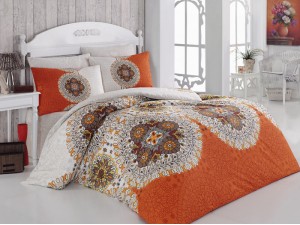 Постельное белье Majoli Bahar teksil Harmony v1 Oranj
