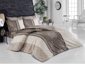 Постельное белье Majoli Bahar teksil Natura v1 Kahve