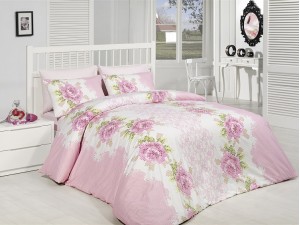 Постельное белье Majoli Bahar teksil Melis v1 Pembe