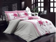 Постельное белье Majoli Bahar teksil Velera v2 Pembe