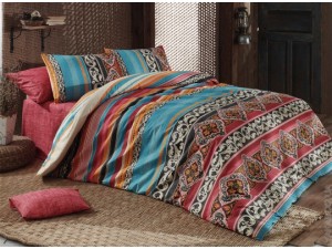 Постельное белье Majoli Bahar teksil Adriana v1 Kirmizi