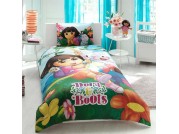 Комплект постельного белья на резинке ТАС Dora and Boots