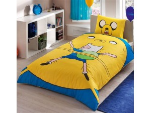 Комплект постельного белья на резинке TAC Adventure Time