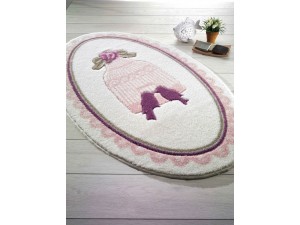 Набор ковриков для ванной Confetti Bird Cage Pink (Pembe)