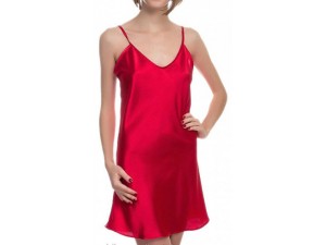 Рубашка атласная «красный»