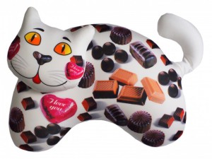 Подушка Кот Love You